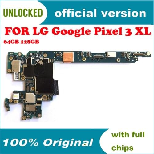 Complete Logic Board With Chips Android For LG Google Pixel 3 XL Mainboard Original Unlocked Official System Motherboard