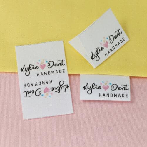 Custom Sewing labels / Brand labels, Custom Clothing Tags, Cotton Ribbon label, Name label (FR096)