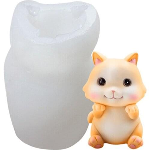 R58E 3D Resin Molds DIY Animal Mould Craft Making Mold Tools Suitable for Soap Candle Chocolate Cake Topper Decorations