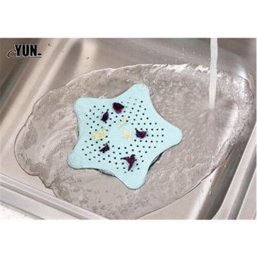 1pc Star Sewer Outfall Strainer Bathroom Sink Anti-blocking Floor Drain Bathroom Accessories Kitchen Gadget 5d