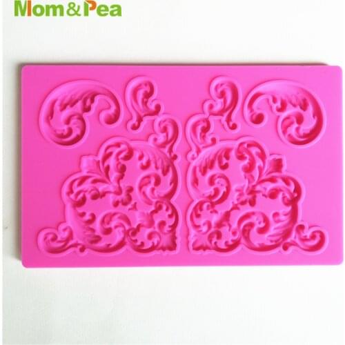 Mom&Pea GX266 Floral Shaped Silicone Mold Cake Decoration Fondant Cake 3D Mold Food Grade