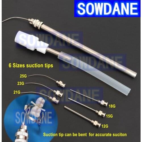 Dental Surgical Aspirator Suction Tube Dental Saliva Ejector Tips Suction Tip Tube Root Canal Irrigation Suction Stainless Steel