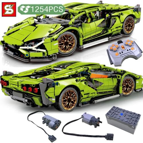 SY BLOCK Technical Expert Sport Car Building Blocks Friends Vehicle Model Bricks Education Toys Birthday Gift for Boys