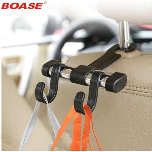Aluminum Alloy Car Seat Back Headrest Hanger Hooks Removable Hook Automotive Organizer Holder For Shopping Bags