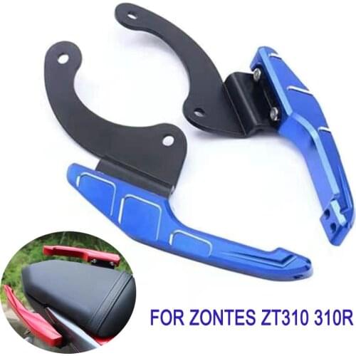 Motorcycle Tail Handrail For Zontes 310R ZT310 Aluminum Rear Shelf Handle Tail Fin Accessories ZT 310 310 R