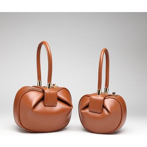 Hot Sale Genuine Leather Women Handbags Female Casual Hobo Bags Real Leather Ladies Small Totes High Quality Women Bag 7 Colors