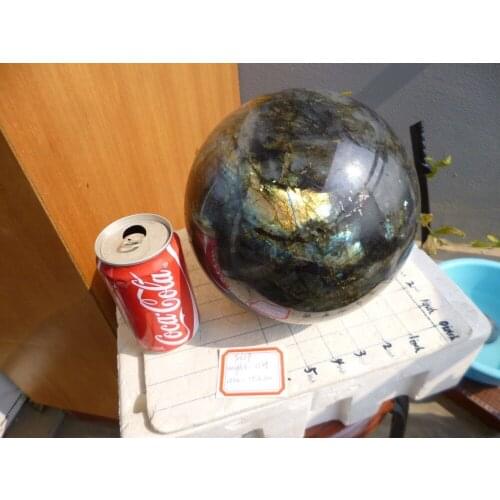 11100g(24.42 lb)194mm Natural Labradorite Crystal Sphere Ball Madagascar