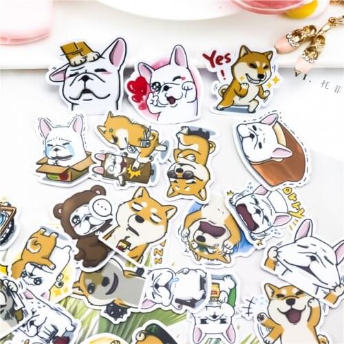 40pcs Creative cute self-made meng Keji dog sticker scrapbooking stickers /decorative sticker /DIY craft photo albums/children