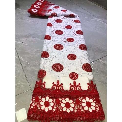 African lace farbic for wedding dress tulle lace embroidery french mesh fabrcs with stones 5yards