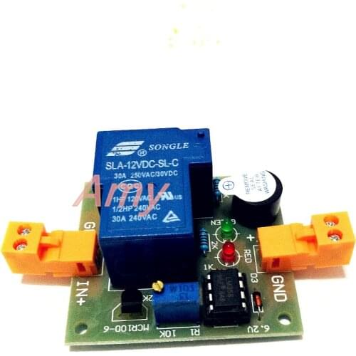 12V battery against excessive discharge controller audible alarm agains over-discharge low/ under voltage protection module