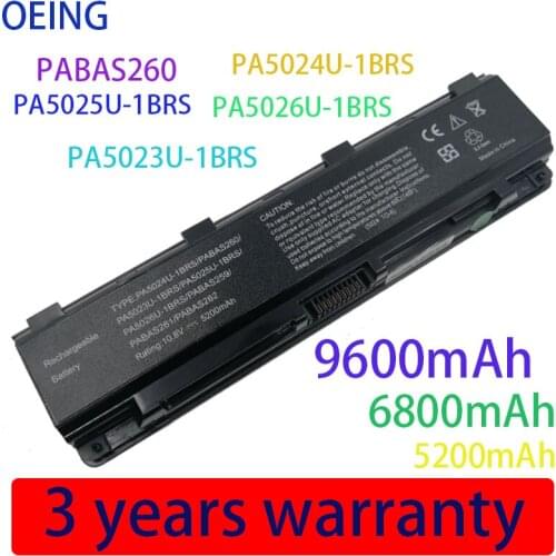 Laptop Battery for Toshiba Satellite PA5024U-1BRS 5024 5023 C850 C855D PA5023U-1BRS PA5024 PA5023 PA5024U