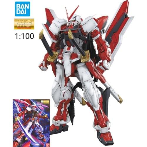 Bandai Gundam Mg 1/100 Gundam Astray Rood Frame Robot Anime Action Gundam Model Kids Gemonteerd Figure Speelgoed
