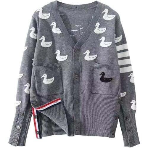 Brand Sweater Knitted Cardigan Button Jacket 2021 Autumn V-neck Loose Large Size Long Sleeve Casual Tops For Women Sweater