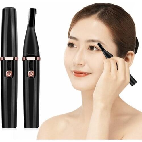 12Set/Lot Eyebrow Trimmer Razor Shaving Knife Electric USB Charging Beauty Artifact Safe Private Area Pubic Hair Trimming HA2384