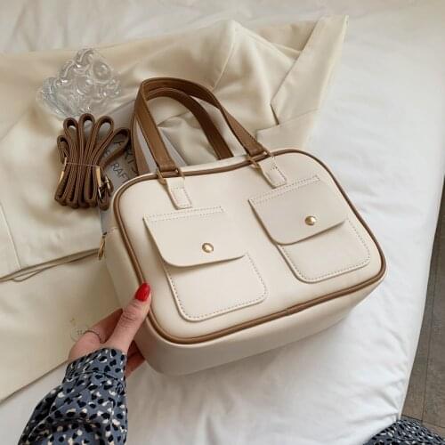 Ladies Fashion Crossbody Bags 2021 High Capacity Retro Shoulder Bag Handbag Female High Quality PU Leather Women Messenger Bag