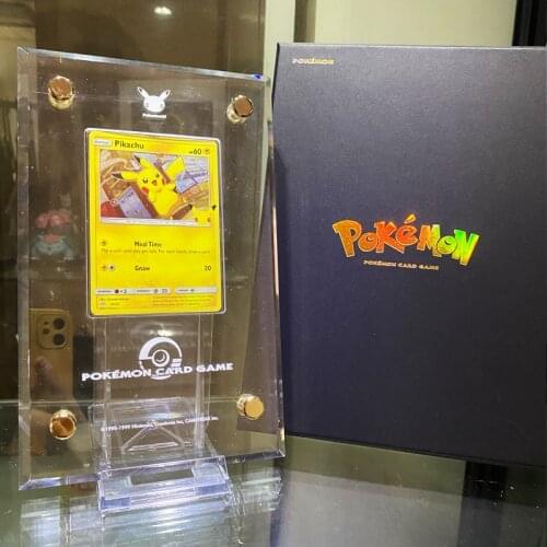DIY Premium Display Pokemon Card Booster Box Protector Box Booster Magnetic Case for Gifts Pokemon Game Cards Collection Case