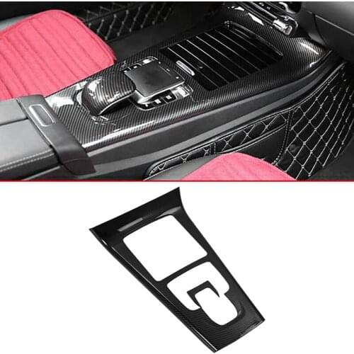 For Mercedes Benz A Class W177 A180 A200 2020 Carbon Fiber Car Central Control Gear Panel Frame Cover Trim