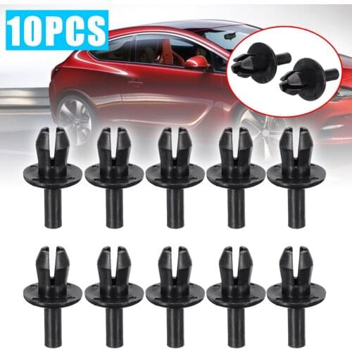 For Vauxhall Astra 2004-2010 (Mk5/H) 10Pcs 8mm Hole Front Bumper Rivet Clips Plastic Rivets Front Dumper Fender Fasten