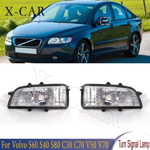 For Volvo S40 S60 S80 C30 C70 V50 V70 2007-2012 high quality PC side mirror lights turn signal lights without bulbs 31111090