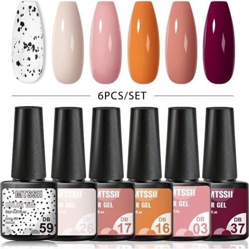 Mtssii Egg Effect Nail Gel 6ml Eggshell Gel Nail Polish Transparent Gel Varnish Nails Art Design Nail Gel With Any Color Base