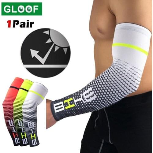 2Pcs UV Sun Protection Sleeves, Golf Cooling Arm Compression Sleeve Suit