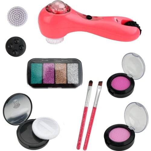 Girl Toy Cosmetic Sets Princess Lipstick Makeup Brush Blush Toy Non-toxic