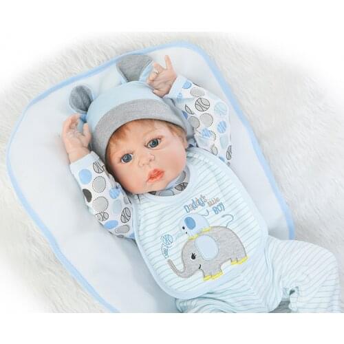 Boy Reborn dolls for sale 23" full body silicone dolls reborn babies high quality children gift dolls bebe real reborn bonecas