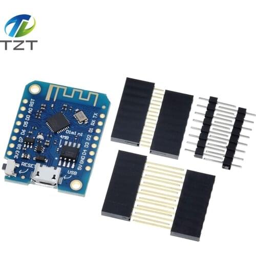Wemos D1 Mini V3.0.0 WIFI Internet of Things Development Board Based ESP8266 CH340 CH340G 4MB For Arduino Nodemcu V2 MicroPython