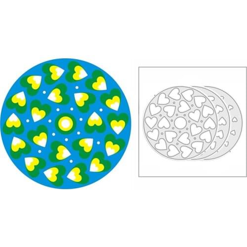 New 2021 Layering Hearts Ring Metal Cutting Dies for DIY Scrapbooking Paper and Card Making Decorative Embossing Craft No Stamps