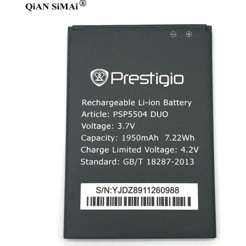 New High Quality 1950mAh battery For Prestigio MultiPhone PSP5504 DUO phone