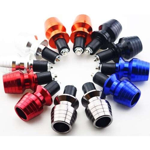 2X 7/8" 22mm Motorcycle Handlebar Grips Bar End Plug for Honda Kawasaki Suzuki Yamaha Ducati Aprilia Sport Bike Street