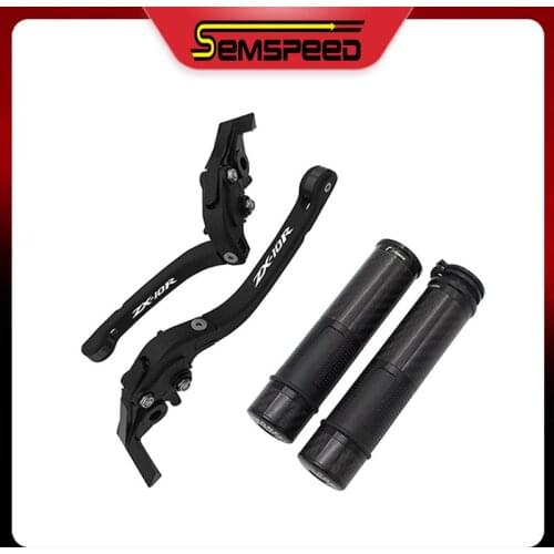 Clutch Brake Levers For Kawasaki Ninja ZX10R ZX-10R ZX 10R 2016-2020 Motorcycle Brake Levers CNC Handlebar Handle Grips Ends set