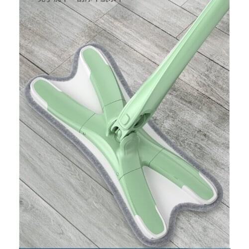 Imitation manual hand-screwed mop hand-free wash hidden scraper household one-mop clean flat plate lazy large mop artifact dehyd