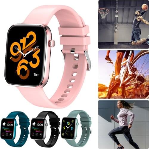 Smart Watch 1.7 inch Full Touch Blood Pressure Monitor Waterproof Sports Watches Fitness Sleep Heart Rate Monitor for Men Women