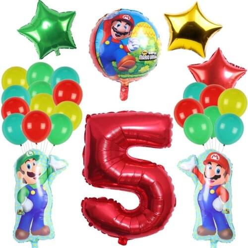 =Balloons Birthday Party Supplies Birthday Balloon Birthday Party Decorations for Kids, Set of 27 Pcs