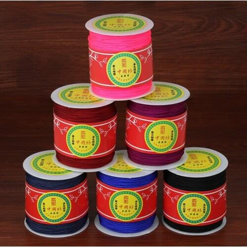 Hot Sale 150Yard/roll 1.5 mm Chinese Knot Cord Macrame Rope Beading Thread String For DIY Jewelry Findings Accessories
