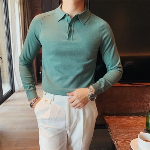 ZJYJFC Long Sleeve Polos For Men