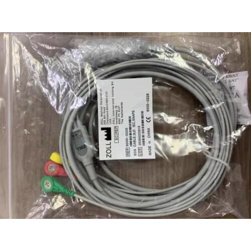 Zoll PN:8000-0025 3lead ECG patient cable (12Ft) new,original