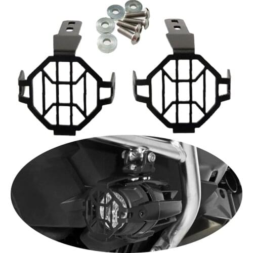 2pcs Motorcycle Fog Lights Lamp Guards Cover for BMW R1200GS ADV Adventure F800GS