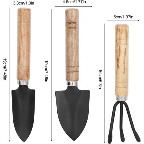 3PCS Mini Plant Gardening Tools Set Spade Claw Rake Shovel Flowers Planting Tools With Shovel And Claw