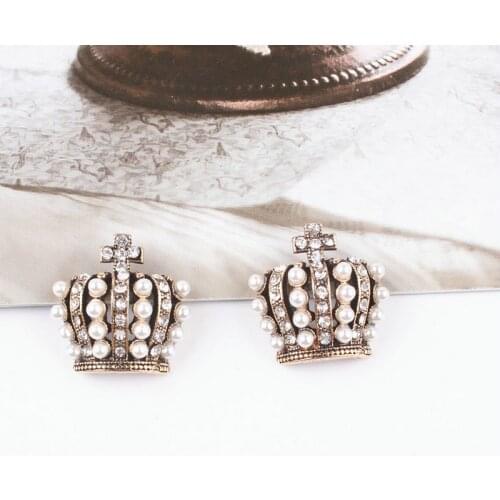 5 Pcs/Lot Rhinestone Pearl Flower Plate Diamond Button Jewelry Scarf For Hair Accessories Sewing Decorative Clothing Coat