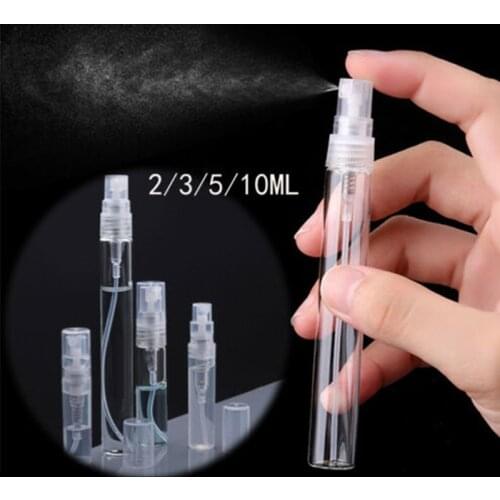 5pcs/lot Portable Mini Perfume Bottle Glass Empty Bottle Cosmetics Bottled Toner Spray Bottle Container 2ml 3ml 5ml 10ml