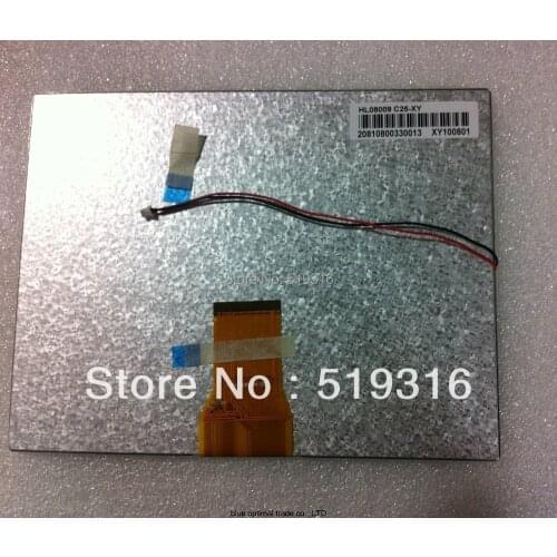 8"inch hl08009 LCD 50P tablet mid mp5 screen measurement 183mmx141mm
