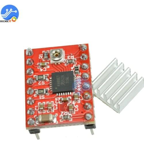 A4988 Driver Module Stepper Motor Driver with Heatsink for 3D Printer DIY Kit for for Reprap Pololu Board