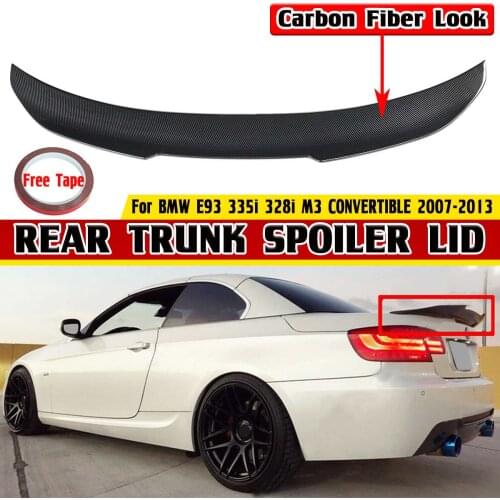 ABS PSM Style Car Rear Trunk Boot Lip Spoiler Wing Lip Trunk Spoiler Boot Wing For BMW E93 335i 328i M3 CONVERTIBLE 2007-2013