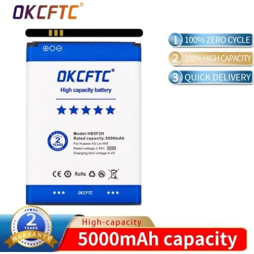 Battery 3.7V 5000mAh HB5F2H For Huawei E5372 E5373 E5375 EC5377 E5330 E5336 E5351 E5356 EC5377U-872 E5356S-2 E5330Bs-2
