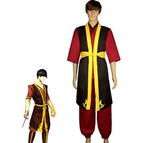 Avatar The Last Airbender Zuko Cosplay Costume Prince Zuko Uniform Anime Aang Zuko Costumes