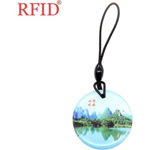 UID S50 1K 13.56Mhz Changeable NFC Card Rewritable Keychain Keyfob Key Tag Block 0 Multiple Choices Waterproof Keychain 1pcs