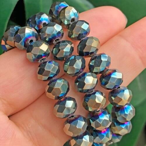 Green Multicolor Austria Rondelle Crystal Glass Faceted Loose Spacer Beads For Jewelry Making Diy Earring Bracelet Accessories