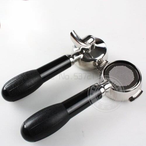 Stainless Steel Coffee Machine E61 Bottomless Filter Holder Portafilter For Double mouth Professional Accessory